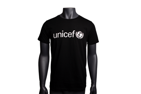 Sort UNICEF t-shirt herre